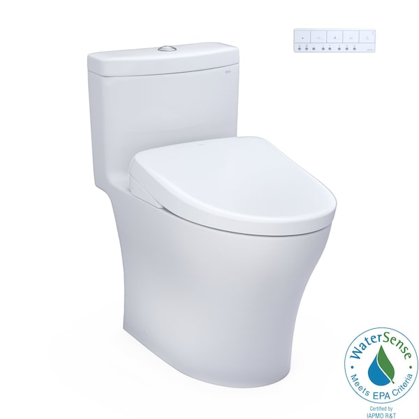 Toto Aquia IV 0.9 / 1.28 GPF Dual Flush One Piece Elongated Toilet, Dynamax Tornado Flush MW6464726CEMFGN#01 - main